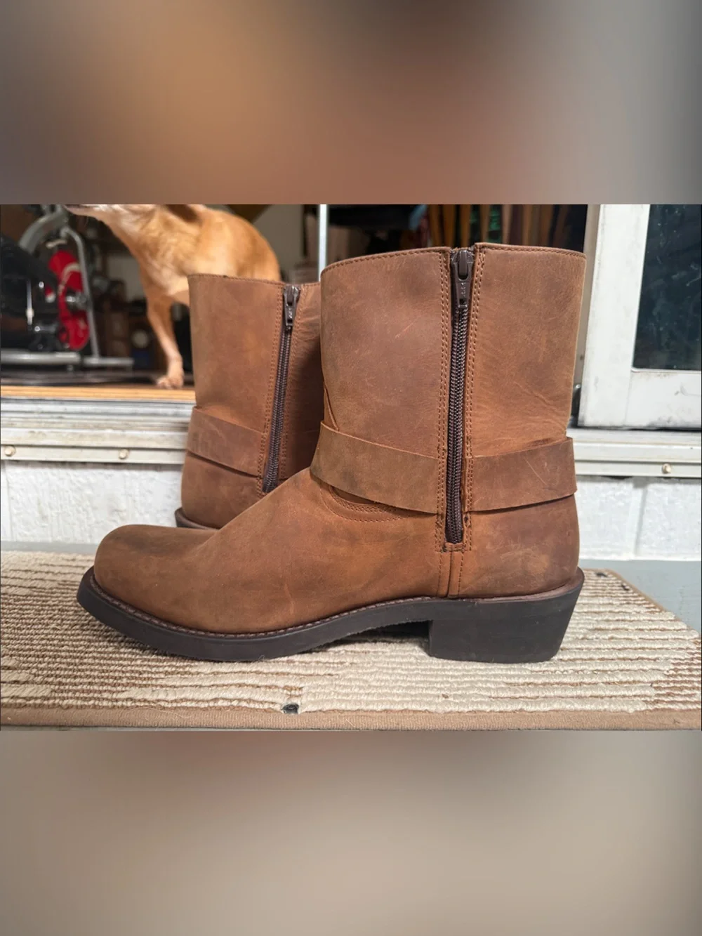 Dingo harness leather boots mens size 10D  price
